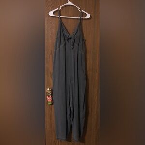 Black, jean material romper/jumpsuit from Old Navy